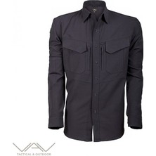 VAV Wear TACTEC01 Tactical Özel Tasarım Gömlek Yüksek Mukavemetli Polyester Ribs Kumaş