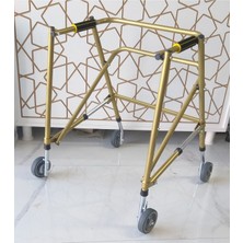 Medes Sağlık Çocuk Dört Tekerlekli, Frenli, Katlanabilir, Boy Ayarlı Ters Walker - Yürüteç Büyük Boy(66 - 83 Cm)