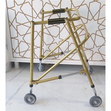 Medes Sağlık Çocuk Dört Tekerlekli, Frenli, Katlanabilir, Boy Ayarlı Ters Walker - Yürüteç Büyük Boy(66 - 83 Cm)