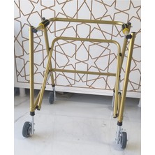 Medes Sağlık Çocuk Dört Tekerlekli, Frenli, Katlanabilir, Boy Ayarlı Ters Walker - Yürüteç Büyük Boy(66 - 83 Cm)