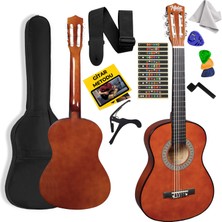 Midex CG-36BRW Kaliteli 36 Inç 3/4 Juniur Çocuk Gitarı 8-12 Yaş Arası (Çanta Askı Capo Nota Sticker Pena Metod)