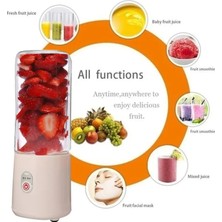 Kensen Shop Pembe Tarzı Mini Taşınabilir Sıkacağı Turuncu USB Elektrikli Mikser Meyve Smoothie Blender Makinesi Kişisel Mutfak Robotu Maker Suyu Sıkacağı (Yurt Dışından)
