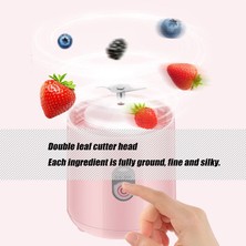 Kensen Shop Pembe Tarzı Mini Taşınabilir Sıkacağı Turuncu USB Elektrikli Mikser Meyve Smoothie Blender Makinesi Kişisel Mutfak Robotu Maker Suyu Sıkacağı (Yurt Dışından)
