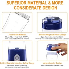 Kensen Shop Beyaz Stil 6 Kesici Taşınabilir Sıkacakları Elektrikli Mikser Meyve Sebzeleri Hızlı Meyve Suyu Blender Makinesi Mutfak Robotu Makinesi Suyu Sıkacağı (Yurt Dışından)