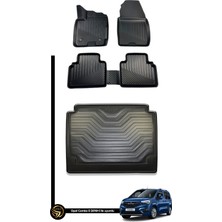 Black Gold Citroen Berlingo 2019+ 3D Havuzlu Paspas + Bagaj Havuzu Ikili Set