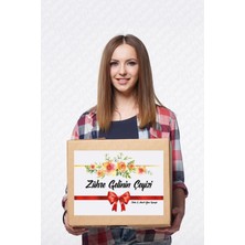 Etiketci Abla Isimli Çeyiz Etiketi - Kendinden Yapışkanlı - A4 Ebat (29 x 21 Cm) - Model 001 - 10 Adet