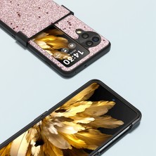 LRtools Oppo Find N3 Flip 5g Glitter Pu Deri Menteşe Koruma Kapağı (Yurt Dışından)