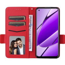 LRtools Realme 11 4g Pu Deri Kılıf Cüzdan Flip Koruyucu Telefon Kapağı (Yurt Dışından)