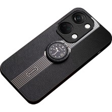 LRtools Oneplus Nord 3 5g Yüzük Kickstand Pu Deri Kaplamalı Telefon Koruyucu Kapak (Yurt Dışından)