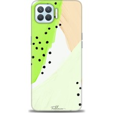 gmotp Oppo Reno 4 Lite Kılıf Hd Baskılı - Fıstık Yeşili