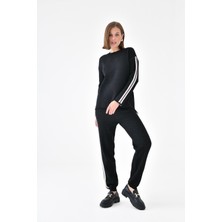 FTZ Women Kadın Sim Detaylı İkili Takım  Siyah 20635