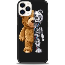 gmotp iPhone 12 Pro Max Kılıf Hd Baskılı - Ayı ve Iskeleti