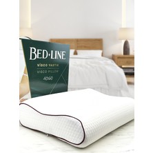 Bedline Visco Çift Boyun Destekli Double Comfort Yastık 38*54*12*13 cm