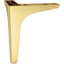 Dizaynaks Moda Mobilya Koltuk Kanepe ve Dolap Ayağı Parlak Altın Sarı 14 Cm. - 4 Adet