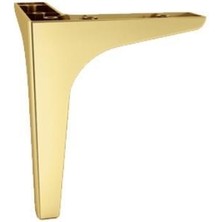 Dizaynaks Moda Mobilya Koltuk Kanepe Ve Dolap Ayağı Parlak Altın Sarı 17 Cm. - 4 Adet