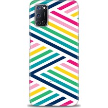 gmotp Oppo A72 Kılıf Hd Baskılı - Renkli Çubuklar