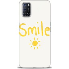 gmotp Oppo A92 Kılıf Hd Baskılı - Smile Güneş