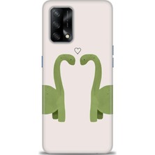 gmotp Oppo A74 Kılıf Hd Baskılı - Dinazor Aşkı