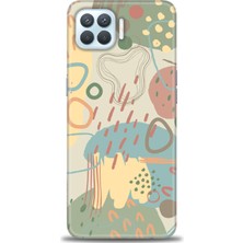 gmotp Oppo Reno 4 Lite Kılıf Hd Baskılı - Renkli Tuval