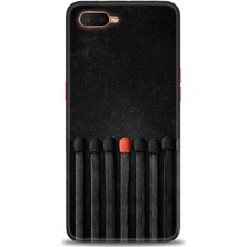 gmotp Oppo RX17 Neo Kılıf Hd Baskılı - Kibrit Çöpleri