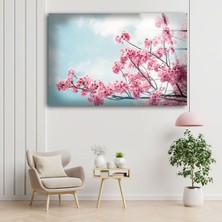 Myphotostation Japon Kiraz Çiçeği Temperli Cam Duvar Tablosu