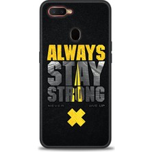 gmotp Oppo Ax7 Kılıf Hd Baskılı - Stay Strong