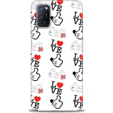 gmotp Oppo A92 Kılıf Hd Baskılı - Love Mickey