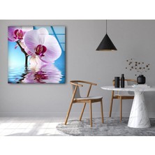 Myphotostation Orkide Çiçeği Temperli Cam Duvar Tablosu
