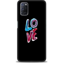 gmotp Oppo A72 Kılıf Hd Baskılı - Renkli Love