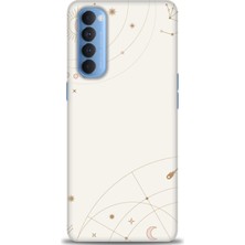 gmotp Oppo Reno 4 Pro Kılıf Hd Baskılı - Yıldız Haritası