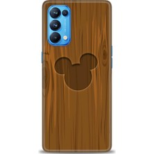 gmotp Oppo Reno 5 Pro Kılıf Hd Baskılı - Ahşap Mickey