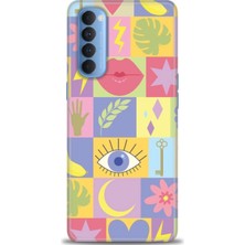 gmotp Oppo Reno 4 Pro Kılıf Hd Baskılı - Tek Göz