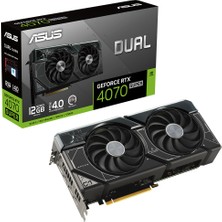 ASUS DUAL-RTX4070S-12G NVIDIA GEFORCE 12GB GDDR6X 192bit 2505MHz HDMI 3xDP DLSS3 EKRAN KARTI 