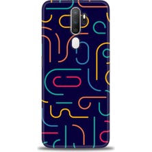 gmotp Oppo A5 2020 Kılıf Hd Baskılı - Renkli Çubuklar