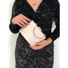 Sh Poly1 Saten Bej Kulplu Abiye Çanta