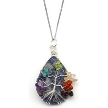 Alibaba Doğaltaş Sodalit - Çakra Doğal Taş Damla Model Kolye