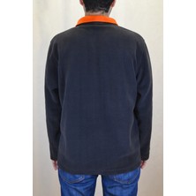 Jülyet Giyim Unisex Uzun Kollu Dik Yaka Antrasit Polar Sweatshirt