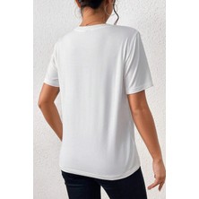 Only Trendwear Unisex Make Up Siluet Baskılı Tasarım Tshirt