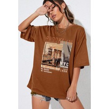 Only Trendwear Unisex Brooklyn Baskılı Tasarım Tshirt
