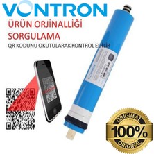 As Water Qr Kodlu Orijinal Vontron Membran 75GPD Kapasiteli Tüm Su Arıtma Cihazları ile Uyumludur