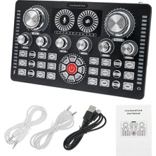 Platoon Profosyonel Canlı Yayın Ses Kartı Profosyonel Audio Mixer 48 Volt Canlı Yayın Ses Kartı