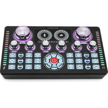 Platoon Profosyonel Canlı Yayın Ses Kartı Profosyonel Audio Mixer 48 Volt Canlı Yayın Ses Kartı