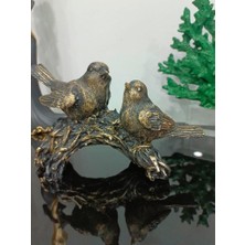 Mirsa Global Kuş Biblo 2 Li Dal Üzerinde Kuş Biblo