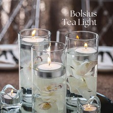 Bolsius 4 Saat Yan Ma Süreli, 75'li Paket, Dumansız, Yumuşak Ateşli Tealight Mum