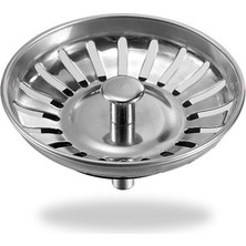 Alet Çantam Çöpmak Mutfak Lavabo Sifon Gider Metal Tıpa Süzgeci 8cm