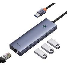 Baseus Ultrajoy 4'ü 1 Arada (Hub Usb) 3.0, Usb-A ve RJ45 Ethernet Girişli