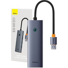 Baseus Ultrajoy 4'ü 1 Arada (Hub Usb) 3.0, Usb-A ve RJ45 Ethernet Girişli