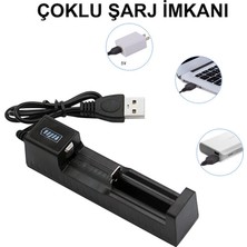 Greentech Pil Şarj Aleti (Tek Yuvalı) - Lityum Pil Şarj Cihazı / GT-BC01-2 Adet