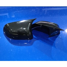 HYM Tuning Dacia Dokker 2012-2021 Batman Yarasa Ayna Kapak Parlak Siyah
