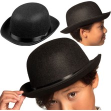Pandoli Çocuk Keçe Siyah Renk Charlie Chaplin Parti Şapkası